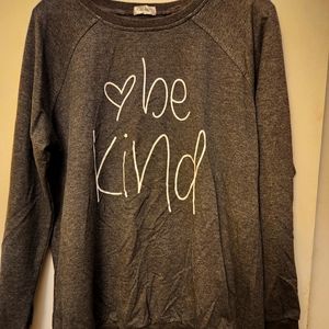 Grey "Be Kind" sweatshirt